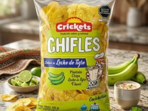 Chifles Crickets sabor a leche de tigre 60gr