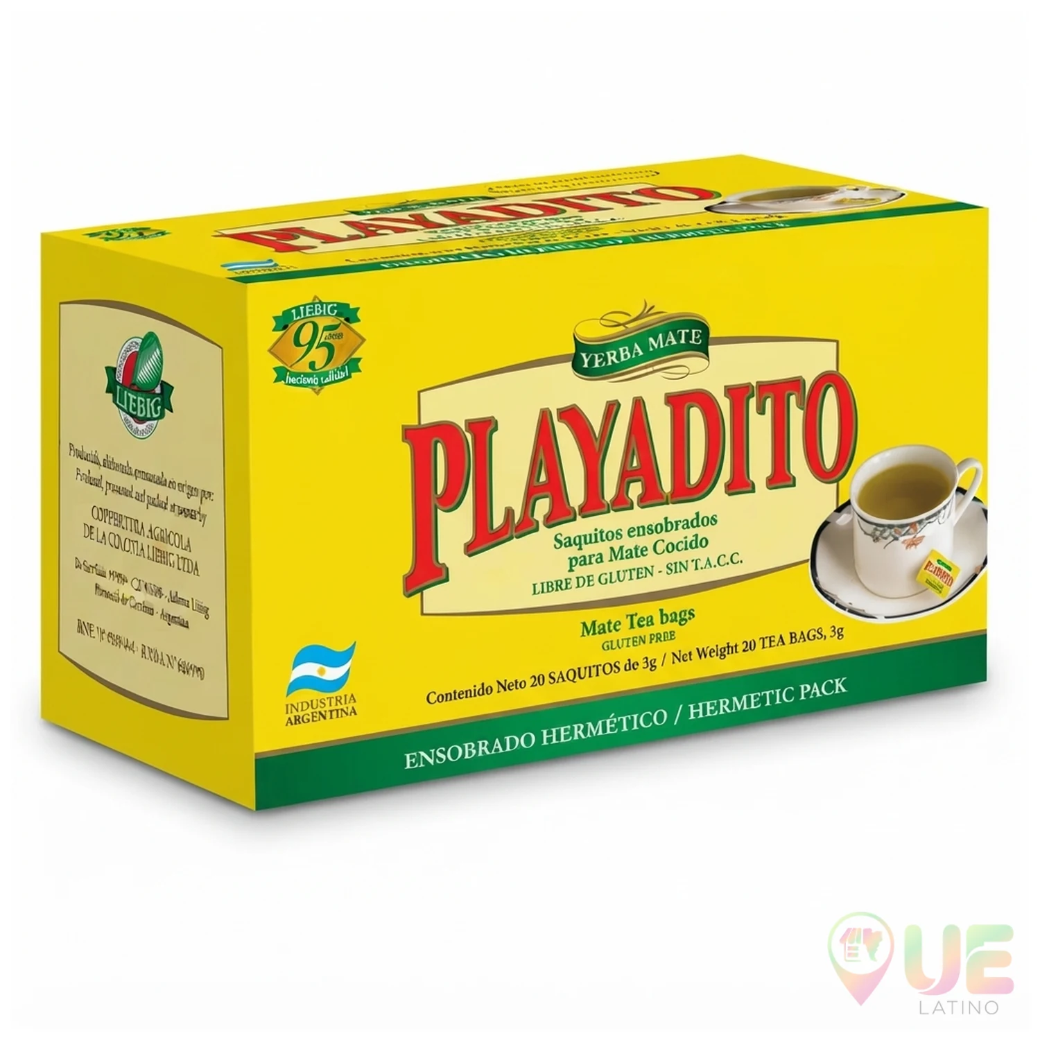 Yerba Mate Playadito en Saquitos – Mate Cocido Sin TACC (20 unidades)