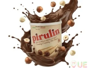 Pirulin - Cialda Sottilissima e Croccante con Cuore Cremoso di Cioccolato e Nocciole Perfetta per Caffè e Snack Veloce