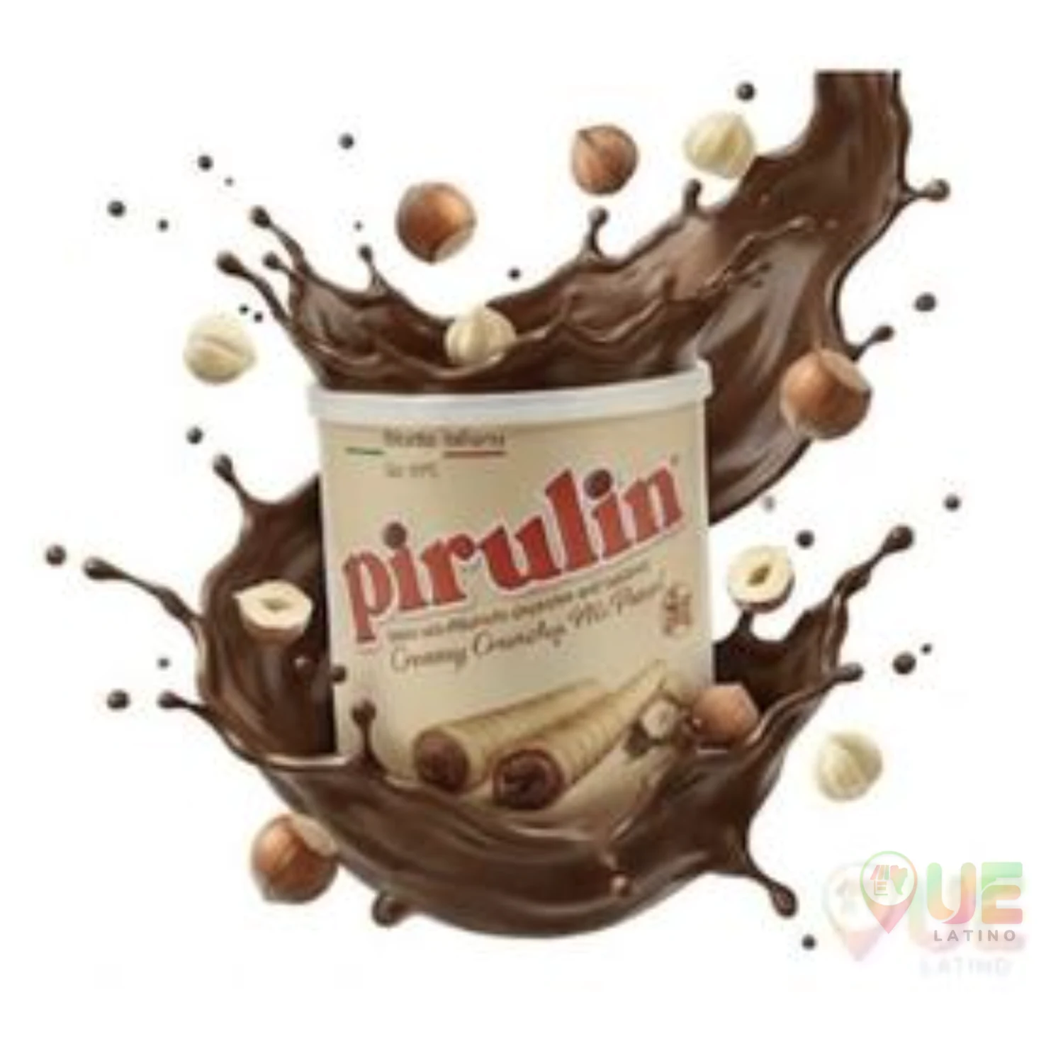 Pirulin - Cialda Sottilissima e Croccante con Cuore Cremoso di Cioccolato e Nocciole Perfetta per Caffè e Snack Veloce